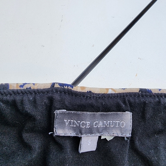 Vince Camuto Leopard Beige Print Skirt Stretch Jersey Lined Body Cone Fit Size S - Picture 6 of 9